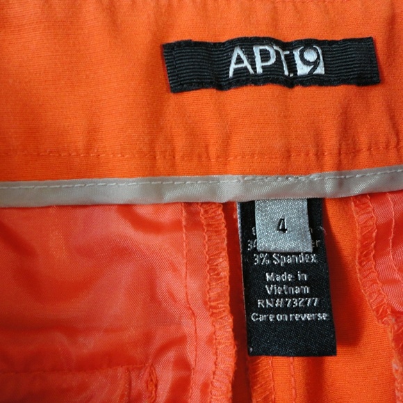 5/$25 Apt. 9 Cuffed Shorts Orange Size 6 - Picture 3 of 5